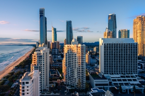 surfers paradise high rises - Australian Stock Image