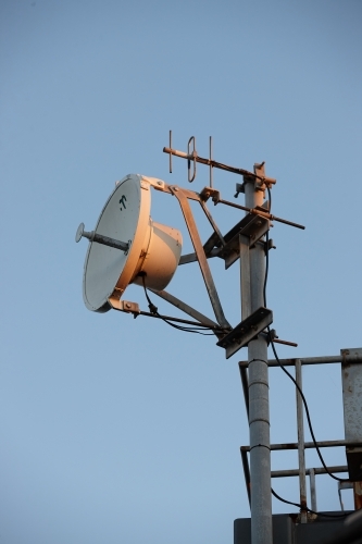 Telecommunications antenna on building - Australian Stock Image