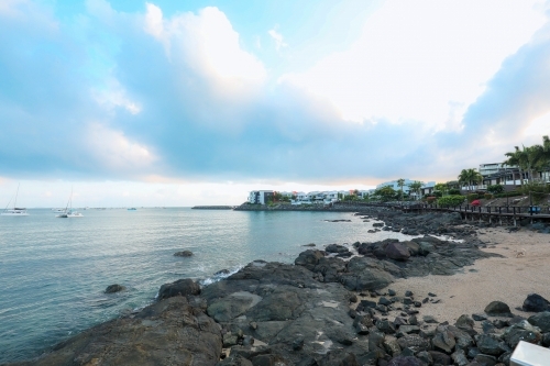 The Bicentennial Boardwalk from Cannonvale to Airlie Beach in the Whitsundays - Australian Stock Image
