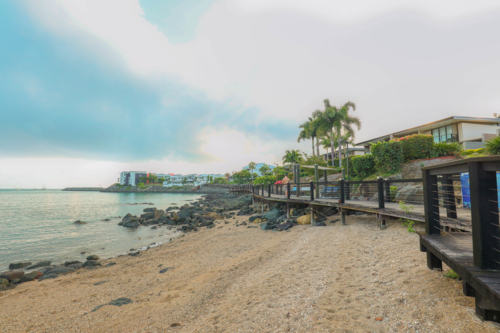 The Bicentennial Walkway from Cannonvale to Airlie Beach the Whitsundays, Queensland - Australian Stock Image