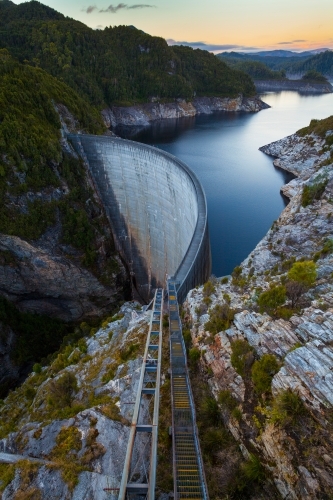 The Gordon Dam - South West Tasmania - Australia - Australian Stock Image