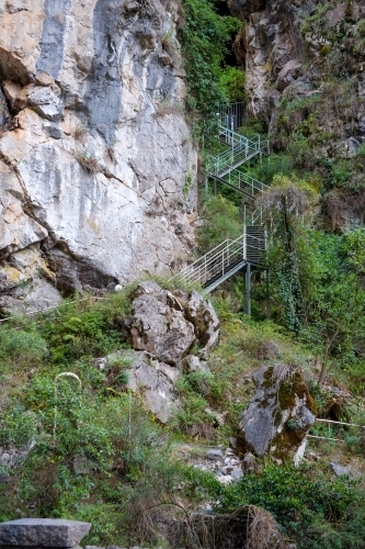 the limestone formations at Jenolan Caves - Australian Stock Image