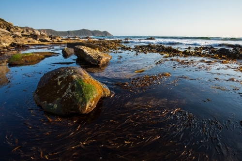 Tidal Rock Pools at South Cape Bay - Australian Stock Image