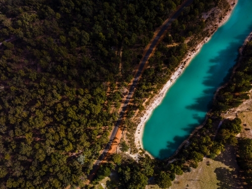 Black Diamond Lake - Australian Stock Image