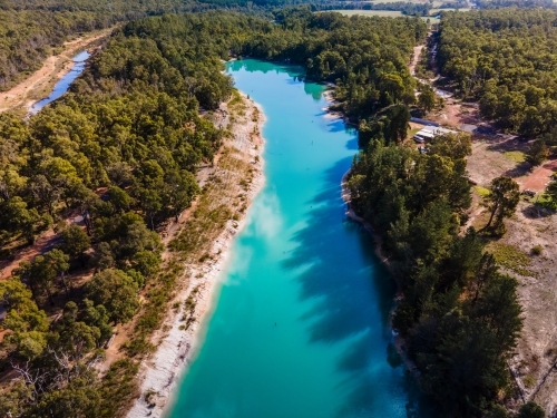 Black Diamond Lake - Australian Stock Image