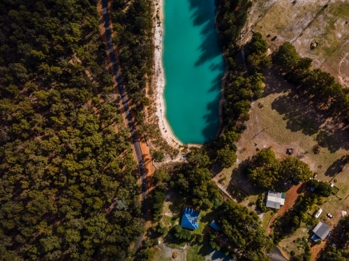 Black Diamond Lake - Australian Stock Image