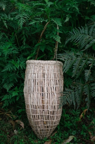 Traditional Basket Weaving - Australian Stock Image