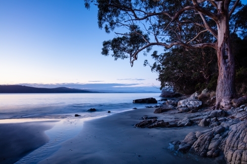 Twilight at Adventure Bay - Australian Stock Image