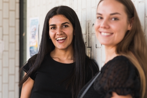 two australian friends - Australian Stock Image
