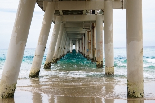 Underneath the jetty - Australian Stock Image