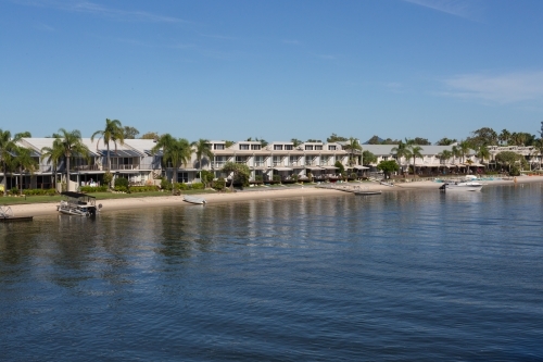 Urban development along the Noosa River - Australian Stock Image