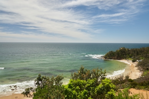 View of coastal headland - Australian Stock Image
