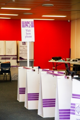 Voting Centre for pre-polling for state election