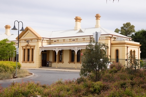 Wagga Wagga railway station in regional New South Wales - Australian Stock Image