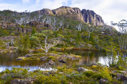 Walled Mountain from The Labyrinth - Australian Stock Image