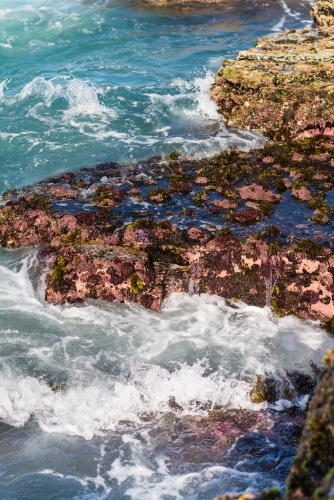 waves and rocks - Australian Stock Image