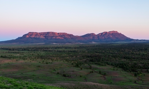 Wilpena Pound at dawn - Australian Stock Image