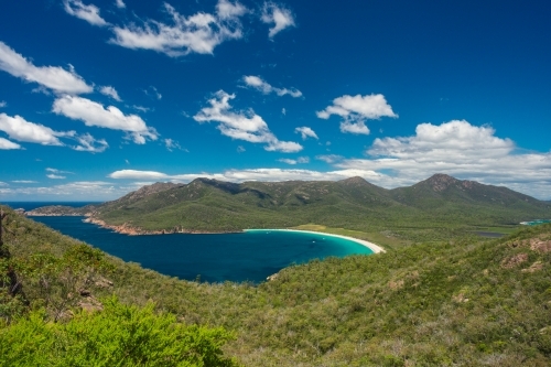 Wineglass Bay from the lookout spot