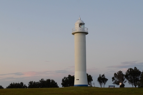 Yamba Lighthouse at dusk - Australian Stock Image