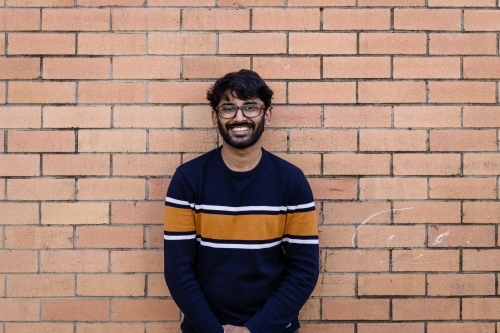 young Indian man, portrait - Australian Stock Image