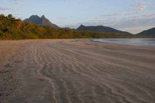 Zoe Beach on Hinchinbrook Island Queensland - Australian Stock Image